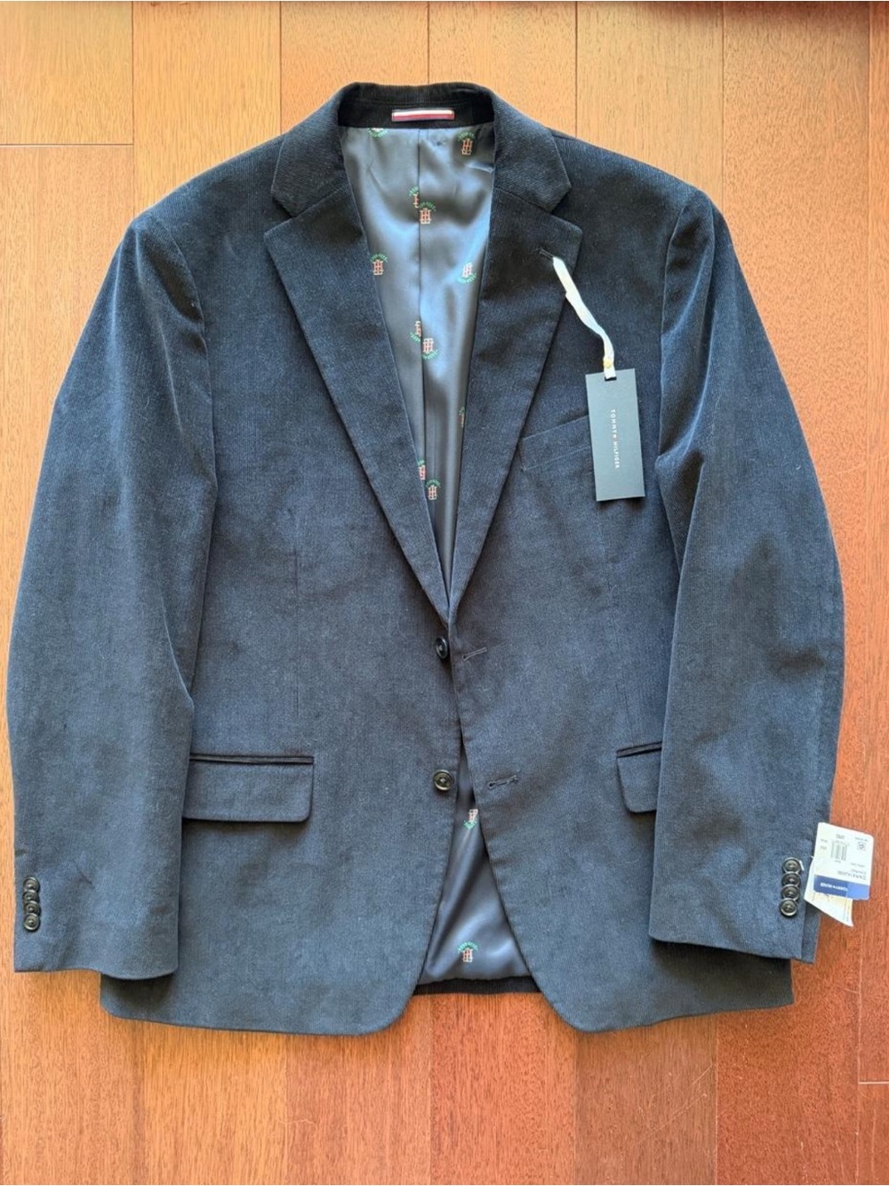 Tommy Hilfiger Dark Navy Corduroy Sport Coat